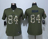 Women Nike Limited Pittsburgh Steelers #84 Brown Green Green Salute To Service Jersey,baseball caps,new era cap wholesale,wholesale hats